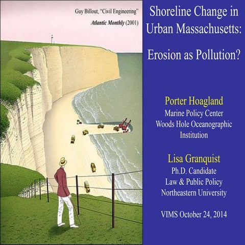 Erosion As Pollution: The net economic and shoreline effects of coastal struc...