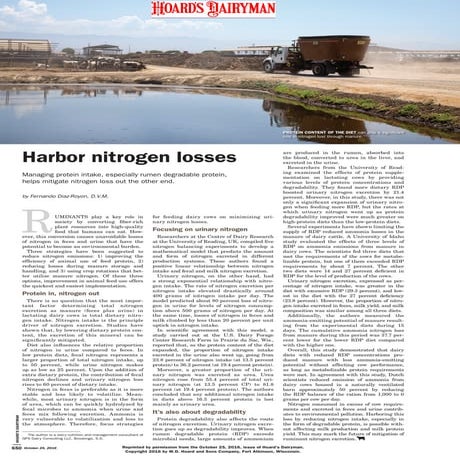 Harbor nitrogen losses