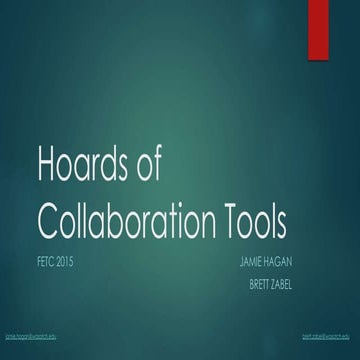 Hoards of Collaboration Tools FETC: Networking