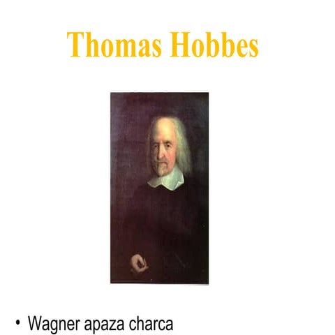 Hobbbes thomas  trabajo de filosofia