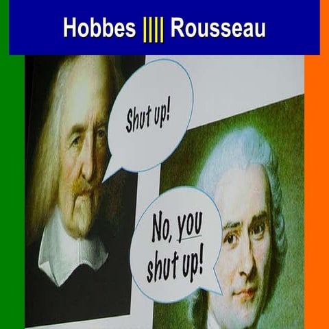 Hobbes - Rousseau. 12 ideas comparativas