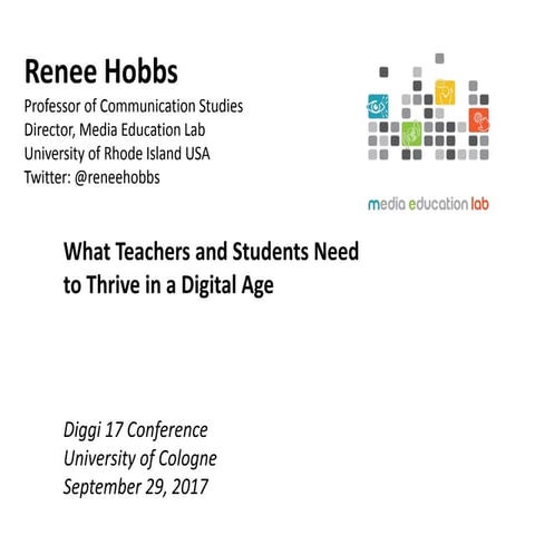 What Teachers and Students Need to Thrive in a Digital Age