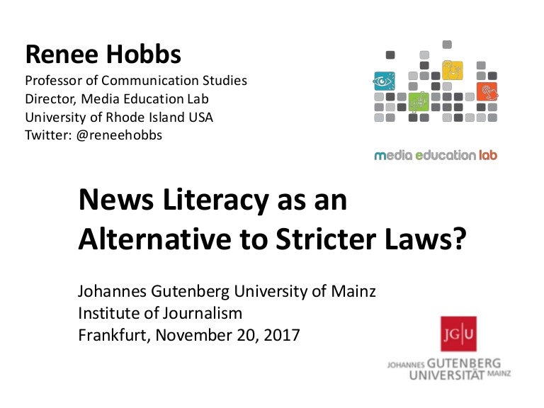 News Media Literacy as an Alternative to Stricter Laws?