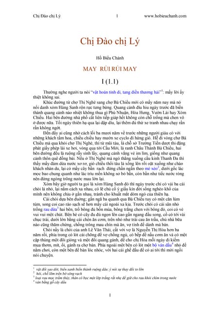 Ho bieu chanh   chi dao - chi ly