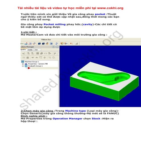 Thuật Ngữ trong mastercam