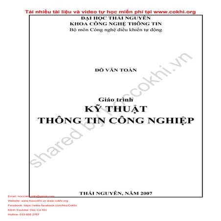 hoccokhi.vn Giáo Trình Kỹ Thuật Thông Tin Công Nghiệp - Đỗ Văn Toàn