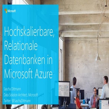Hochskalierbare, relationale Datenbanken in Microsoft Azure