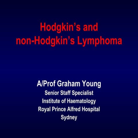 Hodgkin’S And Non Hodgkin’S Lymphoma