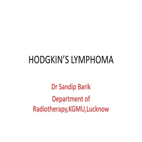 Hodgkins lymphoma