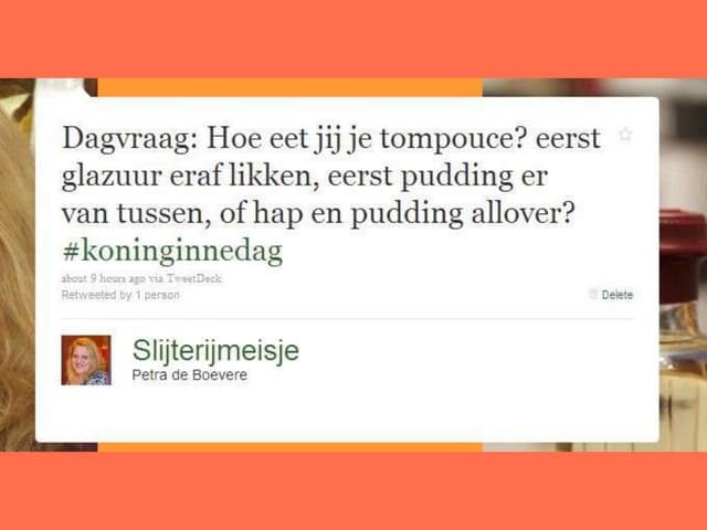 Hoe eet Nederland een tompouce?