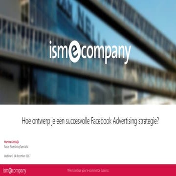 Hoe ontwerpt u een succesvolle Facebook advertising strategie?