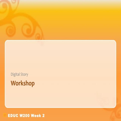 Hoey part5 workshop | PPT | Screenwriting | Content Production