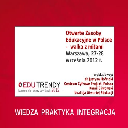 Walka z mitami o Otwartych Zasobach Edukacyjnych