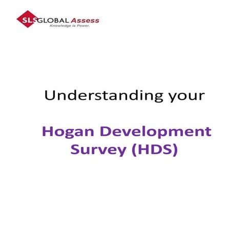 Hogan Development Survey (HDS) Report