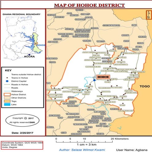Hohoe map agbana