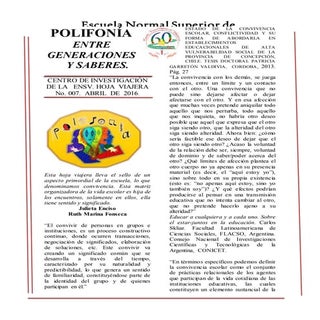 Polifonía, Hoja viajera N° 007