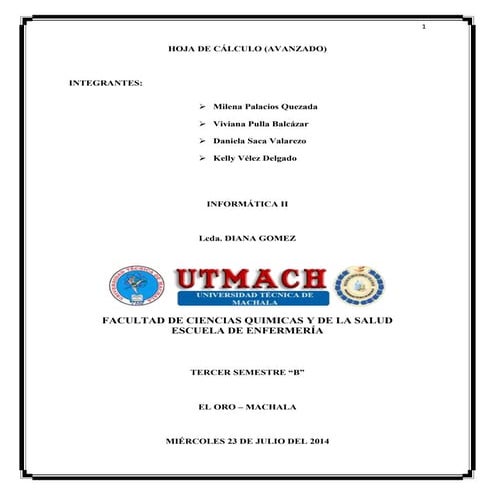 Hoja de calculo avanzada