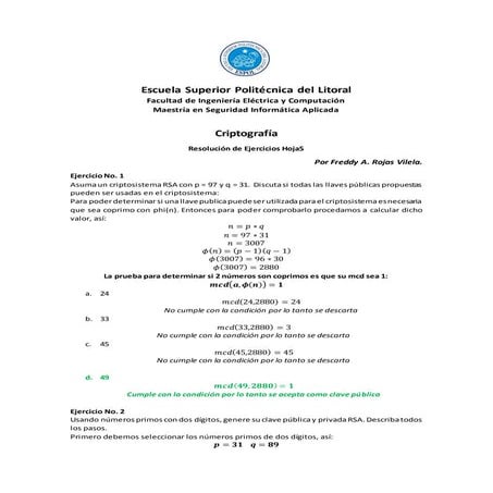 Métodos de Crifrado Asimétrico
