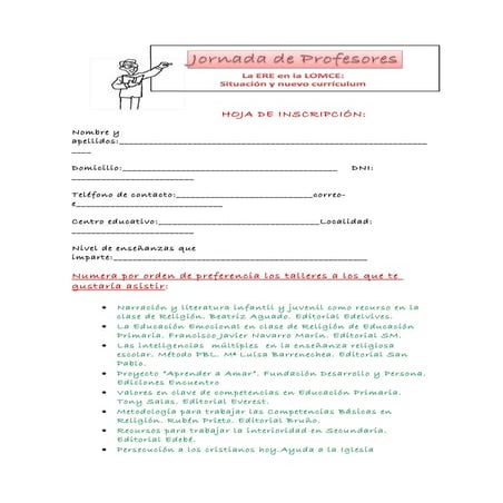 INSCRIPCION JORNADA 2014