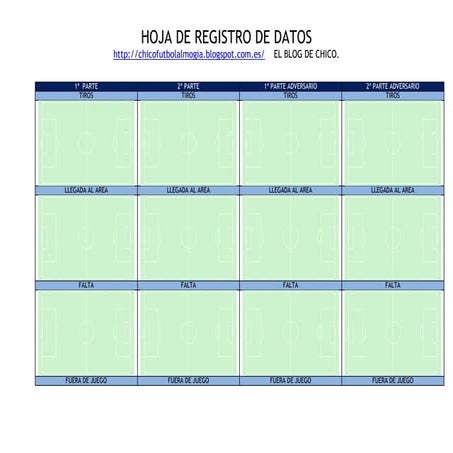 Hoja de registro de partidos