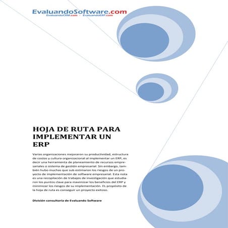 Hoja de ruta para implementar un erp