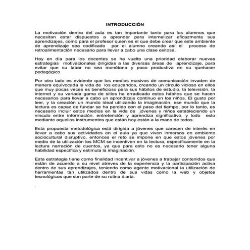 Hoja de ruta propuesta of