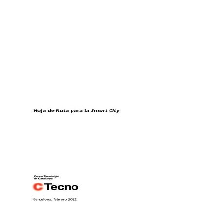 Hoja De ruta Smart City - CTecno