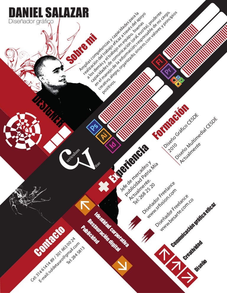 Hoja de vida diseñador gráfico