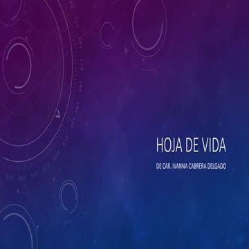 Hoja de vida