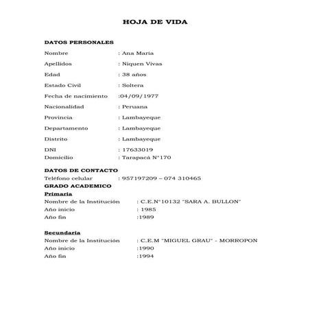 Hoja de vida22222