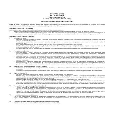 Hoja de vida Víctor Flórez