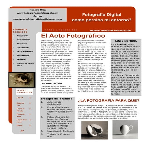 Hoja fotografía digital