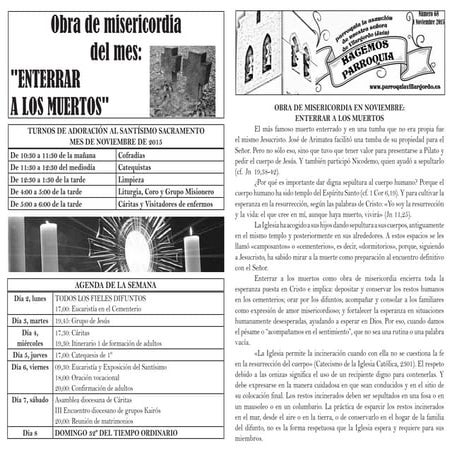 HOJA PARROQUIAL NÚMERO 68