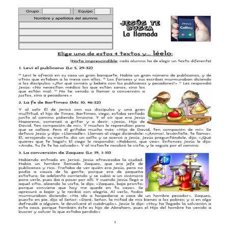 Actividad: "La llamada".