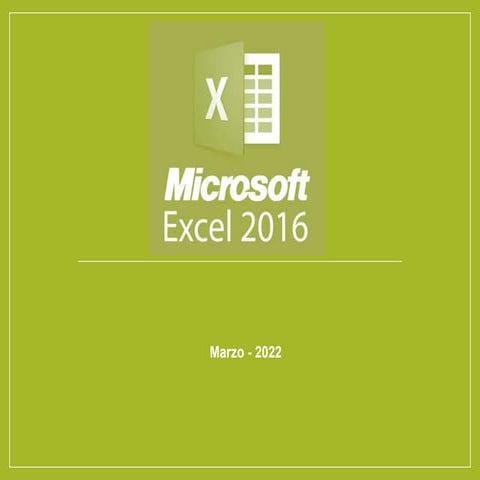 Excel 2016