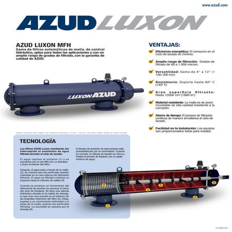 Hoja técnica azud luxon mfh