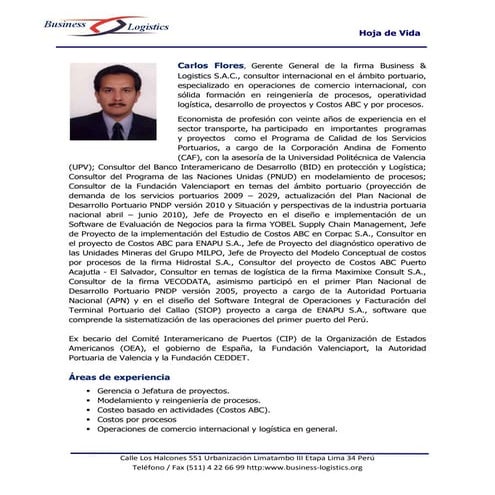 Hoja Vida Carlos Flores Julio 2011