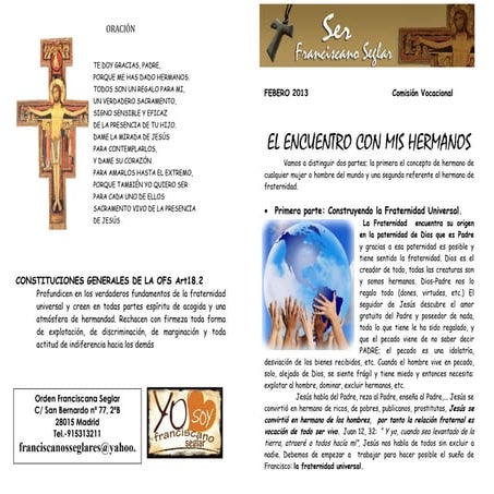 Hoja Vocacional Febrero 2013