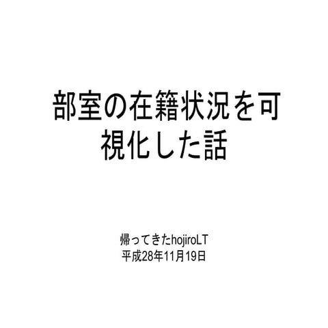 部室の在籍状況を可視化した話