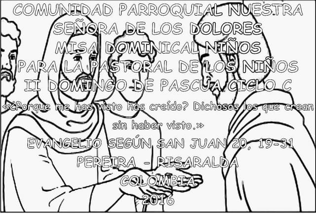 Hojita evangelio domingo  ii de pascua  c  bn