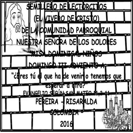 HOJITA EVANGELIO NIÑOS DOMINGO III ADVIENTO A BN