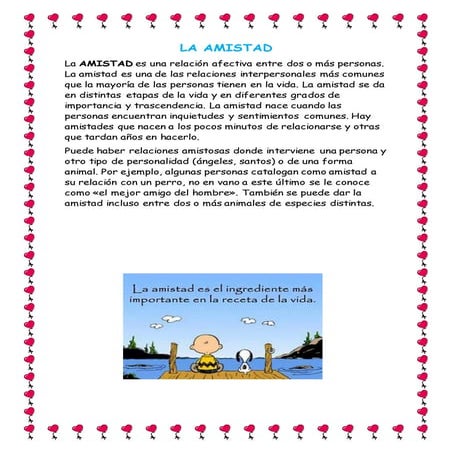 QUE ES LA AMISTAD 