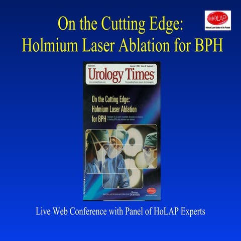 Holmium Laser Ablation of the Prostate webinar slides