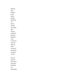 Hold Me