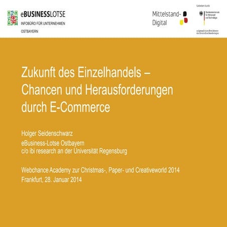 Zukunft des Einzelhandels - Chancen und Herausforderungen durch E-Commerce