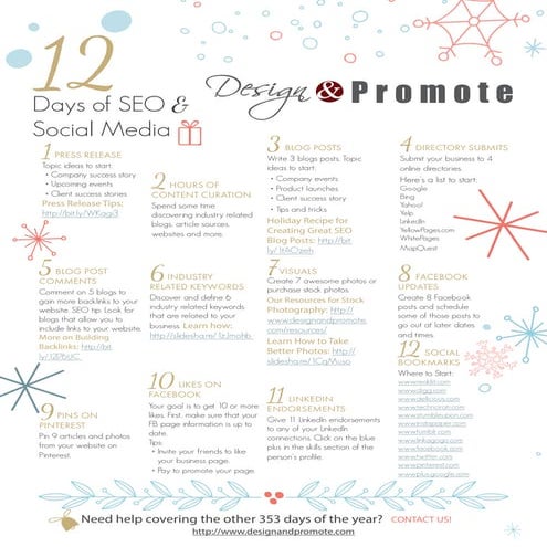 12 Days of SEO & Social Media 