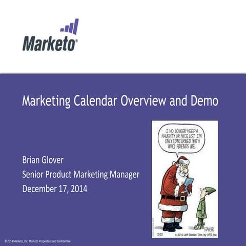 Marketing Calendar Overview and Demo - Brian Glover