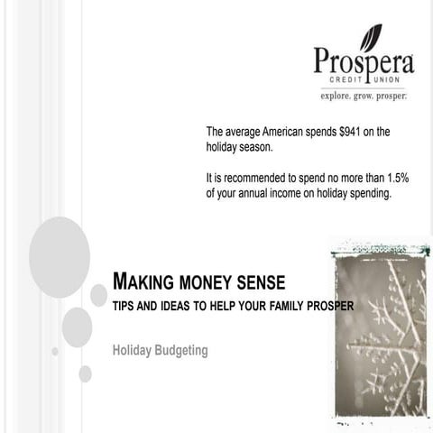 Holiday Budgeting