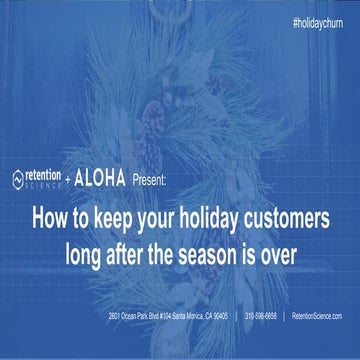 Predicting and Preventing Customer Churn After the Holiday Season