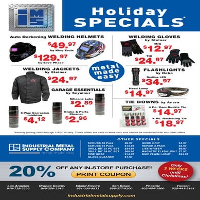 Holiday Specials Eblast